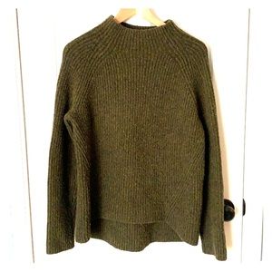 Madewell Mockneck Sweater Olive M